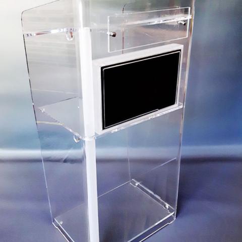 Podium en plexiglas